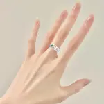 Trendy Colorful Paw Print Collar Shaped Ring, Cool Party Jewelry, Valentine's Day Gift for Women Mom Family Friends Bestselling