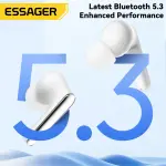 Essager Wireless Bluetooth5.3 Headset Dual Noise Cancellation Touch Control Earbuds With Microphone HiFI Stereo Sound Headphones