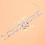 Beautiful Dazzling Cubic Zirconia Chain Anklet for Women Fashion Silver Color Ankle Bracelet Barefoot Sandals Foot Jewelry