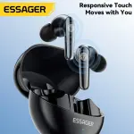 Essager Wireless Bluetooth5.3 Headset Dual Noise Cancellation Touch Control Earbuds With Microphone HiFI Stereo Sound Headphones